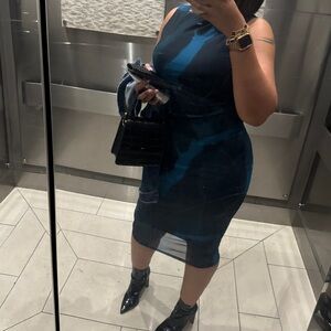 Sexy Tie-Dye Print Mesh